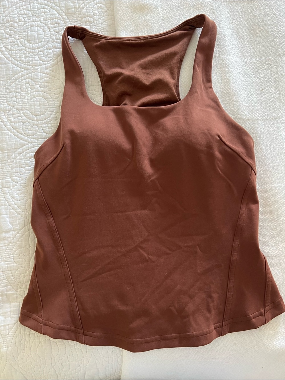 lululemon athletica Rust-Brown Racerback Tank